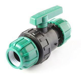 Кран шаровый ПНД муфта-муфта 25*25 POELSAN