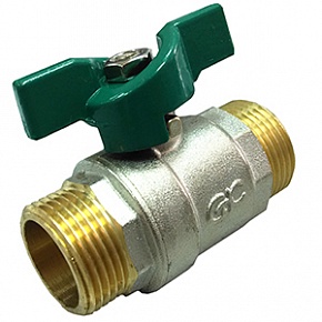 Кран шаровый d15(1/2)  бабочка THERMOFIX серия1000 (1015.06)