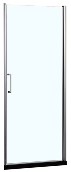 Душевая дверь в нишу AZARIO "ALBERTA" 800*1900 стекл.прозрач. 6мм покрыт EASY CLEAN (6211)