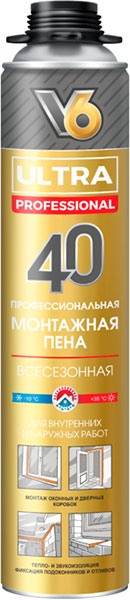 Пена  V6 проф. ULTRA 40 всесезон. 560гр (12шт)