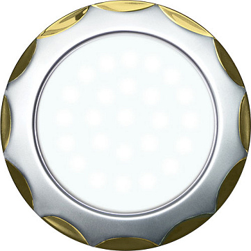 Светильник Pulsar GX53-H4 115*39 Серия8 Жемчужное серебро-Золото  AAM-GX53-H4-SG-8
