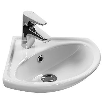 Умывальник угловой SANTEK ИРИС 36 с отверстием (1WH110514)