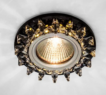 Светильник МаксЛайт CRYSTAL LED 3 BLACK MR16, c/д прозрачный
