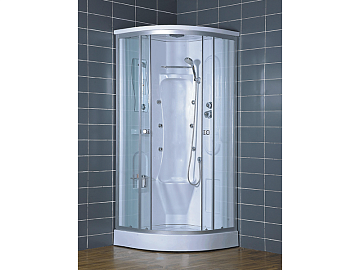 юДушевая кабина LORANTO CS-005 (8131) 90*90*220 матовое стекло, серебристый профиль