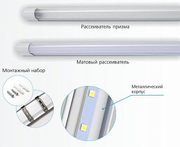 Светильник с/д LE LED ECO SLIM 16W 5000К (матовый)