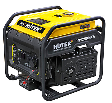 Электрогенератор бенз. инверторный 8,0/9,0кВт Huter DN12500iXA (эл/старт, с АКБ) 64/10/13