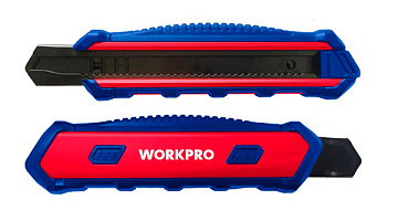Нож строительный 18мм WorkPro WP212015