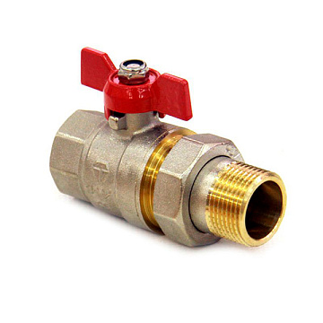 Кран шаровый со сгоном 1/2" ( бабочка ) HLV