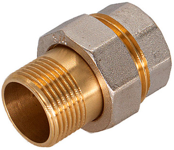 Соединитель с накид. гайкой прямой 1/2" г/ш CTM