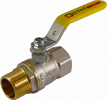 Кран шар. для газа 1/2" г/ш рычаг CTM ГАЗ