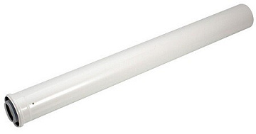 Труба удлинительная d 60/100 мм, 1,0 м, эмаль