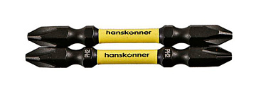 Биты PH2x65мм торсионные 2шт Hanskonner HPH2-65DT