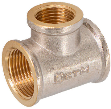 Тройник переходной 1"x3/4"x1" г/г/г CTM