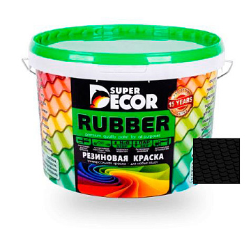 Краска резиновая SUPER DECOR №12 карибская ночь  12 кг