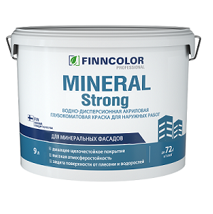 Фасадная  краска Mineral strong 9л Финколор База MRA