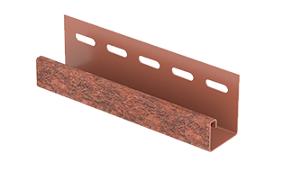 J профиль Кирпич Красный Ю-Пласт 3.05м