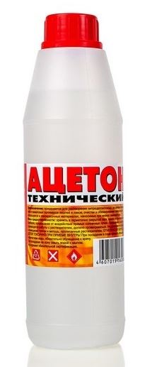 Ацетон 0,5л Вершина (20шт.)