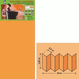 Ламинат подложка SOLID ( Гармошка ) оранжевая 1.05*0,5*10м 3мм (6 уп.-10,5 кв.м - 1уп.)