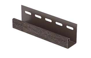 J профиль Кирпич Коричневый Ю-Пласт 3.05м