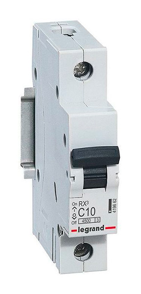 Выключатель автоматический LEGRAND RX3 1/10 C 4,5kA 419662