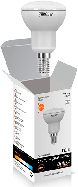 Лампа с/д Gauss LED Elementary R50 E14 5W 2700K