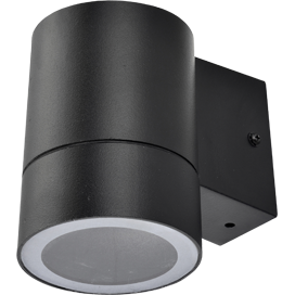 Ecola GX53 LED 8003A светильник накладной IP65 прозрачный Цилиндр металл. 1*GX53 Черный 114x140x90