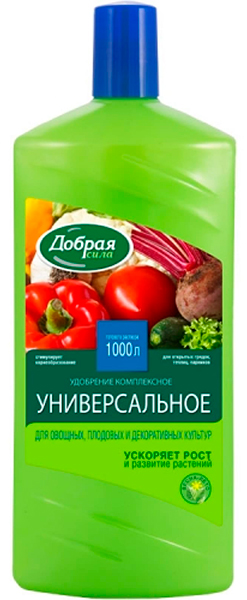 Удобрение БФ Добрая сила открытого грунта универсал 1л/9шт/