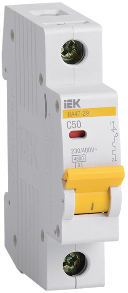ВА IEK ВА47-29 1п 50А 4,5 кА *MVA20-1-050-C*