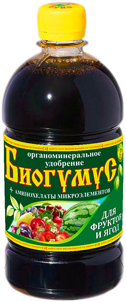 Удобрение С.Ж. Биогумус фрукты/ягоды 0,5л/8шт/
