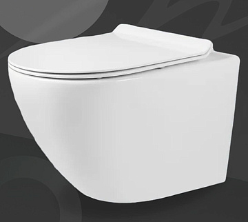 Унитаз подвесной MONTEREY ZT-1025 сиденье ДЮРОПЛАСТ МИКРОЛИФТ (7860N932)