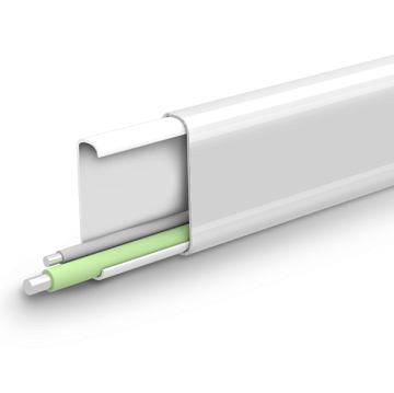 Кабель-канал 22х10мм 2,2м "Деконика", Белый 001