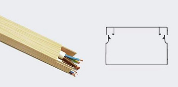 Кабель-канал ПВХ 3D 20х10 (сосна) NEXEL