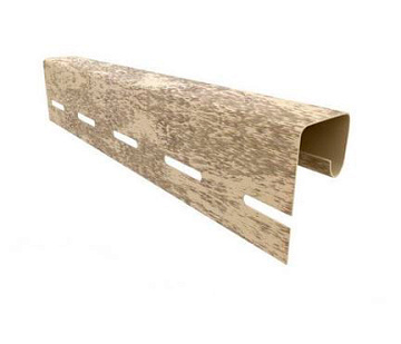 J профиль Кирпич Песочный Ю-Пласт 3.05м