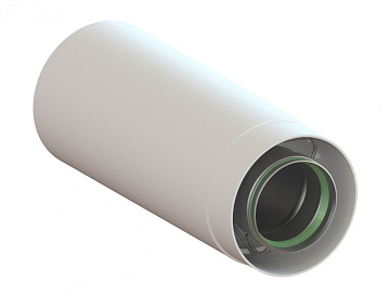 Труба удлинительная d 60/100 мм, 0,5 м, эмаль