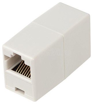 Проходной адаптер ЭРА тип RJ45-RJ45 кат 5е неэкранир Б0056899