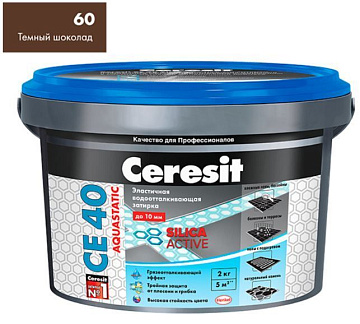Затирка CERESIT СЕ40 №60 Темный шоколад 2кг