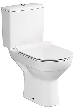 Унитаз (компакт) CERSANIT CITY NEW CLEAN ON сиденье ДЮРОПЛАСТ МИКРОЛИФТ (S-KO-CIT011-3/5-COn-S-DL-w
