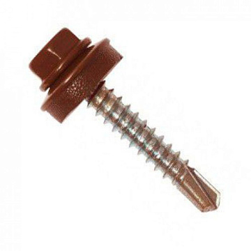 4,8х70 RAL8017 Темно-корич. саморез кров (200)