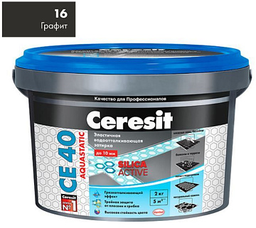 Затирка CERESIT СЕ40 №16 Графит 2кг