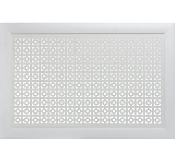 Экран радиатора  Модерн рамка Дамаско белый 600х1200