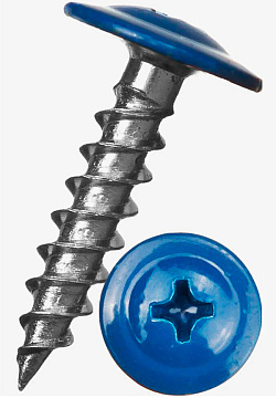 4,2х19 RAL5005 Саморез   с прессшайбой острый (1000)