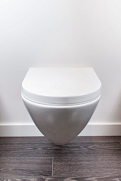 Унитаз подвесной Jaquar Continental безободковый, сиденье п/п микролифт CNS-WHT-963SPP