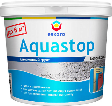 Грунт Адгезионный Eskaro Aquastop CONTACT 1,5кг СНЯТ С ПРОИЗВОДСТВА