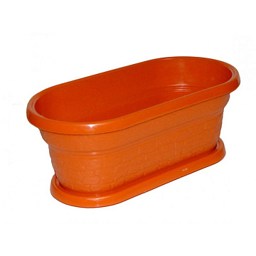 Балконный ящик 48*18 терракот 8л АВ-0021