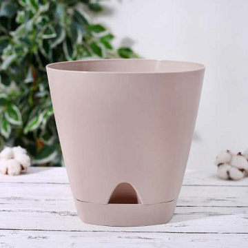 Горшок Амстердам D200 с прик.поливом 4л шоколад. ING6201