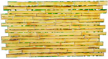 Листовая панель ПВХ Бамбук Золотой/676бз/4/10 шт