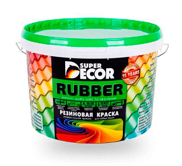 Краска резиновая SUPER DECOR №0 белоснежный 12 кг