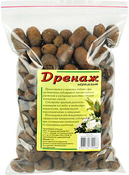 Дренаж керамзит средний 1л Сады Аурики