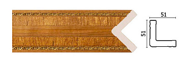 Интерьерный багет 142-4 (50*13)