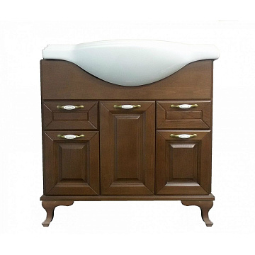 ПАНДОРА 1050 (орех) массив бук Тумба с Умывальником